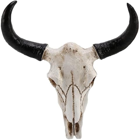 DOJO Resina Longhorn Vaca CráNeo Cabeza Colgante de Pared Cover