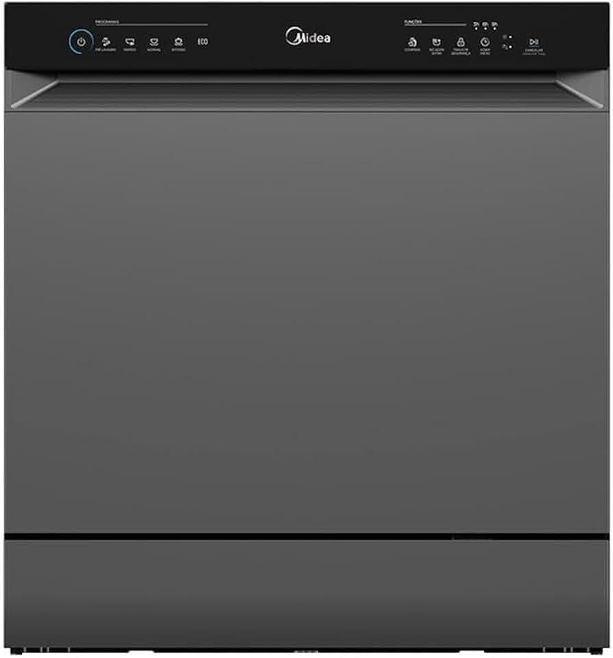 Lava Louças 8 Serviços Cinza Touch Plus Midea 127V