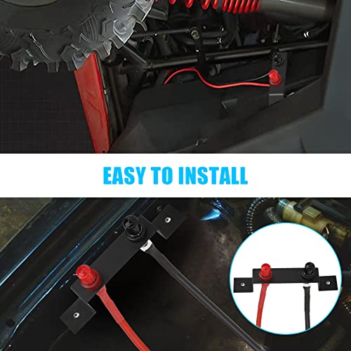 Linkstyle Battery Jump Post Kit, Cable And Mounting Bracket Terminals Relocation Kit Post Waterproof Charging Tool For Utv Atv Car Trucks Rv Tractor Boat #TOP4