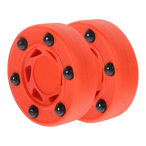 HANABASS Enhance Your Game 2pcs Training Roller Hockey Game Puck PVC Material for Street Hockey Professional Competitions