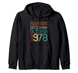 Photo Gallery awesome since october 1978 retro 44th birthday 44 years old felpa con cappuccio Photo Gallery awesome since october 1978 retro 44th birthday 44 years old felpa con cappuccio