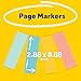 Post-it Page Markers, Assorted Colors, 1 in x 3 in, 50 Sheets/Pad, 4 Pads/Pack (671-4AF)
