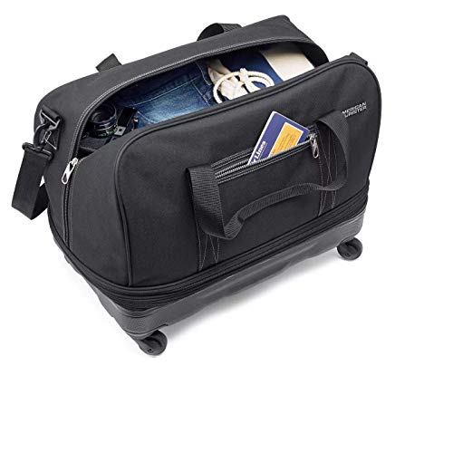 AMERICAN TOURISTER Hybrid Wheeled Extender Duffle, Black
