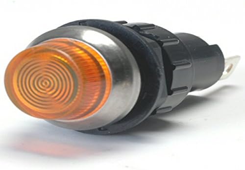 Large Amber Indicator Warning Light Bolts Into A 3/4 Inch Hole