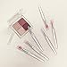 Silicone Lip Brush, Zvrlampro Lip Gloss Wands Lipstick Applicator with Cap for Lip Mask, Lip Cream. (9pcs, White+Pink+Red)