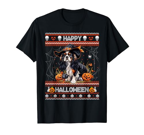 Happy Halloween Ugly Cavalier King Charles Spaniel Dog lover T-Shirt