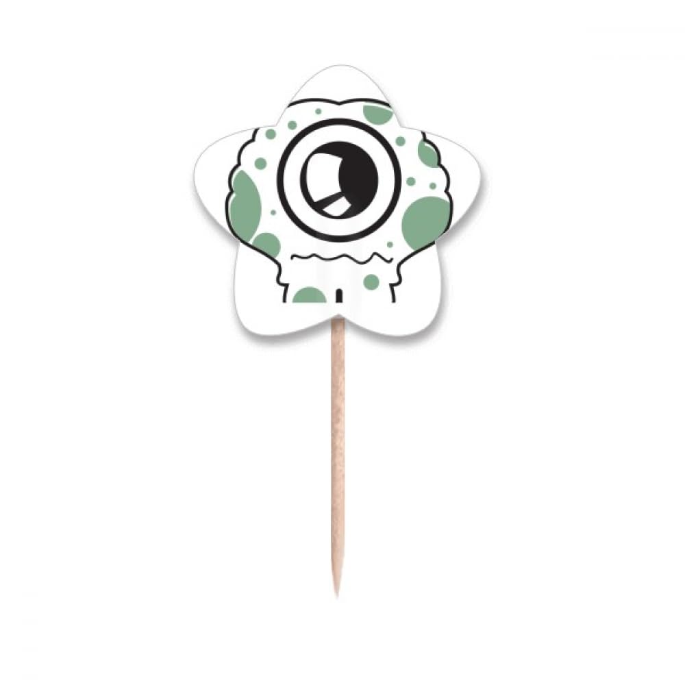 Cure-dents alien avec drapeaux étoiles Universe and Alien pour buffet