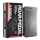 Roar Pedal Super Capacitor Jump Starter, No Need Pre-Charge No Battery 12V Portable Car Jump Starter for All 12V Gas and Diesel Car, Portable Jump Box with Display