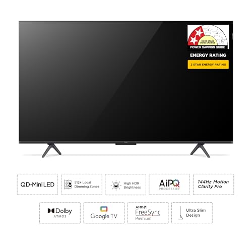 Image of TCL 139 cm (55 inches) 4K UHD Smart QD-Mini LED Google TV 55Q6C
