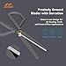 JIMIHOME Household Tool Essential Safety Scissors and Utility Knife Set Left Right Handed Tension Adjustable Protective Sheath Precision Light Duty Home Office Anti-slipping Resist Rusting
