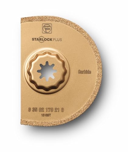 Fein Hartmetall Sägeblatt (ø 90 mm, Aufnahme Starlock Plus, zum Austrennen schadhafter Fliesenfugen, Fräsen von Schlitzen, extra dünne Ausführung) 63502170210