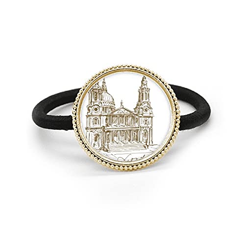Diadema de metal plateado St. Paul's Cathedral acabado premium con goma