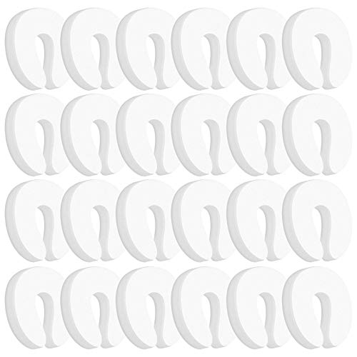 Wellgro u0096 Tope para puerta de espuma, 10 x 9,5 x 1,5 cm (largo x ancho x alto), color blanco