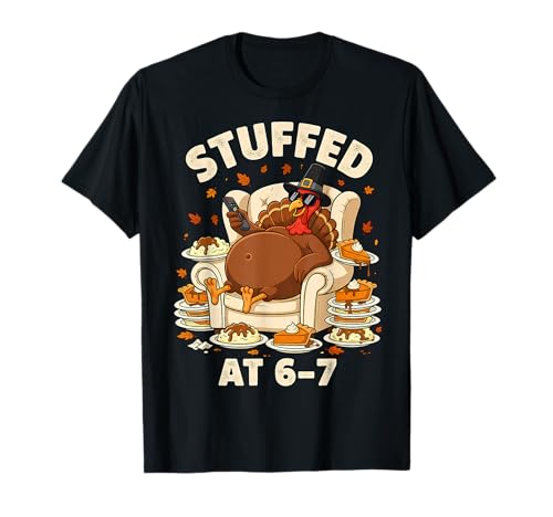 Turkey Says Six Seven Funny Thanksgiving 6 7 Meme T-Shirt