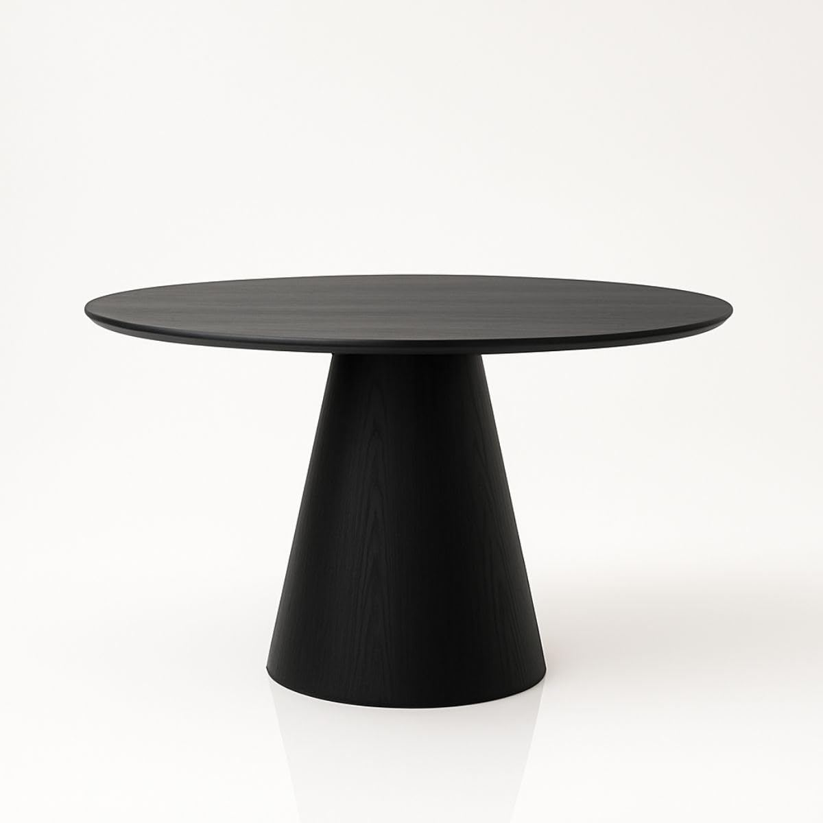 Mesa de Jantar Cone Redonda 110 cm Tampo Ébano Base Ébano | Amazon