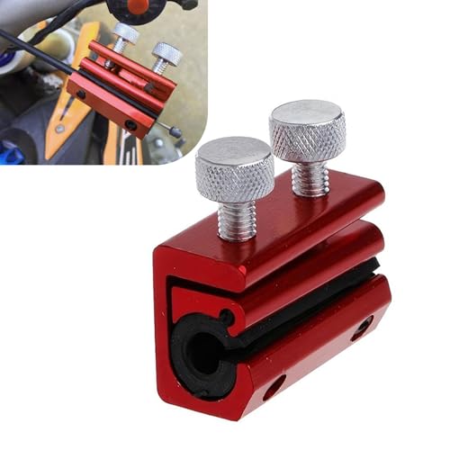 Image of 1 PC Cable Luber Tool, Motorcycle Cable Luber Throttle Puller, Throttle Cable Oiler with Oil Clip, Universal for Motorcycle /Dirt Bike (Red)