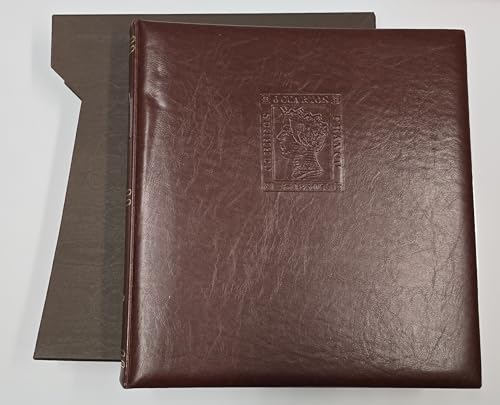 Álbum de sellos con 15 anillas y cajetín, color marrón