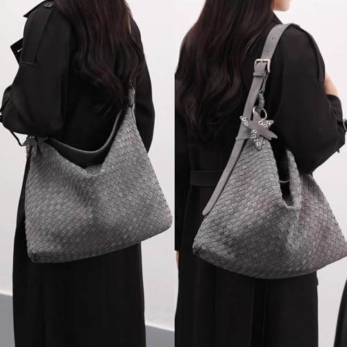 Bolso Frosted para mujer, tipo Hobo Satchel miniatura 3