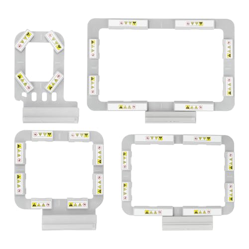 Image of Sew Tech Magnetic Embroidery Hoops for Brother Innovis NQ1700E NQ1600E NQ1400E NQ3600D Stellaire XE1 Dream Machine 2 VE2200 4000D 1500D V7 V5 VM5200 Babylock Embroidery Machine Hoop (4in1-BMK)