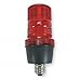 Warning Light, Strobe Tube, Red, 120VAC