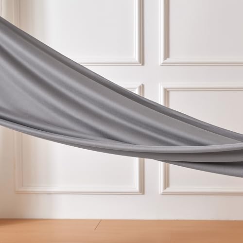 Image of Amazon Basics Jersey Knit 4-Piece Sheet Set, Wrinkle Free and Easy Fit, Includes 16 inch Deep Pocket Fitted Sheet, 1 Flat Sheet and 2 Pillowcases, Queen, Gray