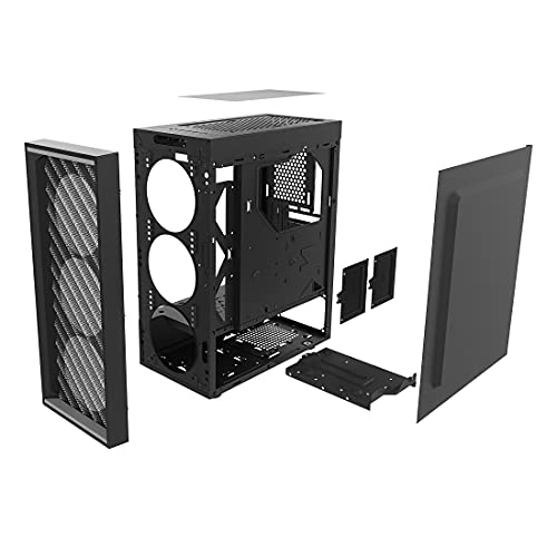 Zalman 8809213769672 T7 Compact Gaming Pc Case, 2 X 120Mm Fans Preinstalled, 3D Wave Patterned Mesh Front Panel, Tinted Acrylic Side Panel thumb #8