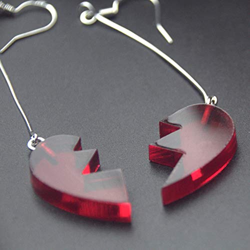 Red Heart Polnareff Copslay Earrings - Pair3