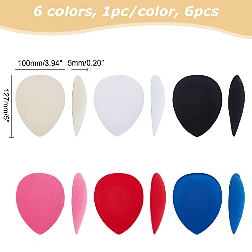 FINGERINSPIRE 6 Colors Teardrop Fascinator Hat Base 12.7x10cm EVA Millinery Base Cocktail Hats Making Base - Image 2