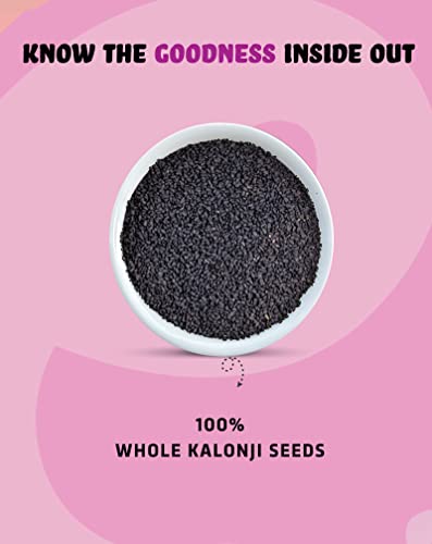 Image of True Elements Kalonji Seeds 100g - Nigella Seeds | Seeds for Hair Growth | 100% Natural | Culinary Spice | Health Benefits | Gluten-Free | Source of Antioxidants | Kala Jeera