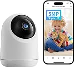 SwitchBot Caméra intérieure de sécurité 3K/5MP - Camion pour baby Pet Monitor, 2.4G Plug-in Wi-Fi, Vision nocturne, 2 C'est bien audio. 360 Suivi des mouvements, mode de confidentialité, fonctionne avec Alexa, Cloud & SD Stockage