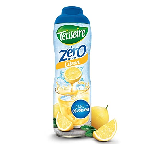 TEISSEIRE - Zero 0% Limón Azúcar 60 ml - Paquete de 4