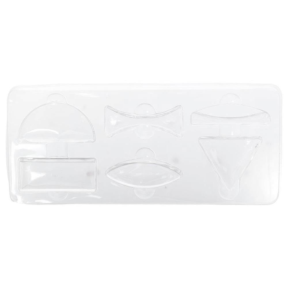 6Pcs Triangular Semicircular Rectangular Prism,Acrylic Concave and Convex Lens Prism for Physics Teaching Lab Reflection Refraction Science