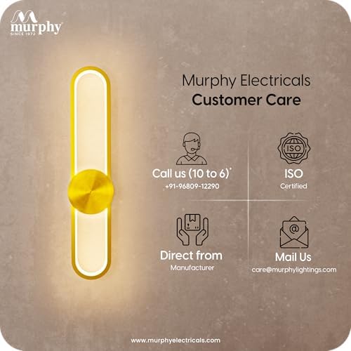 Image of Murphy LoopLite 3-in-1 LED Wall Lamp with Golden Finish | Premium Aluminium Body | Matte Luxe Design | Warm /Neutral /Cool White Light | Modern Ambient Light | 2-Year Warranty | Pack of 4