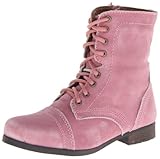 Steve Madden Jtroopa Flat (Little Kid/Big Kid),Pink Leather,4 M US Big Kid