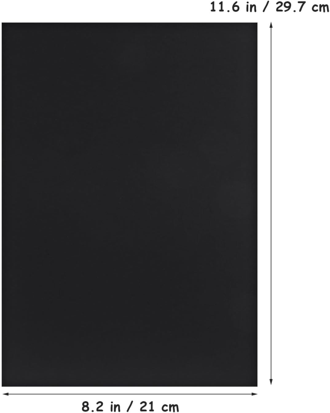 LALAFINA 25 Sheets a4 Black Cardstock 350gsm Thick Card Black Construction Paper for Cards Making, Office Printing, Paper Crafting, Halloween, Invitations