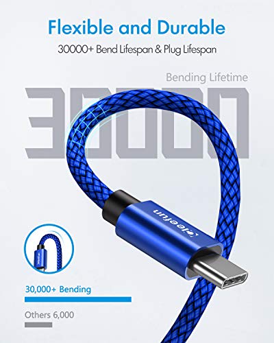 Image of CLEEFUN USB C to USB C Cable 1ft, 5-Pack C to C Cable Fast Charging 60W | Type C Charger for iPhone 17 16 15 Pro Max /Plus, Samsung Galaxy S26 S25 S24 Ultra, iPad /MacBook USBC to USBC Cord