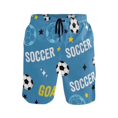 Short de natation ceinture elastique bleu avec poches zippees pour sport aquatique