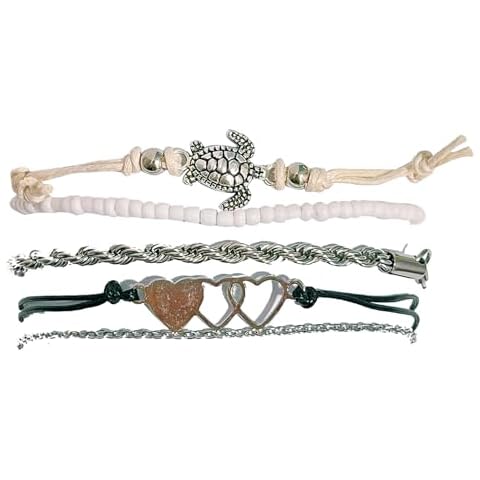 Habfmo anklets for women (White) Cover