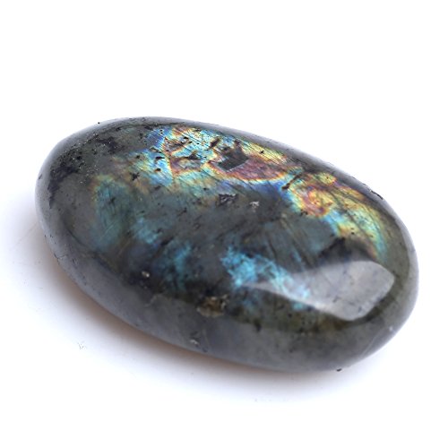 2 Inches Labradorite Palm Stone Healing Quartz Gemstone Worry Stone #TOP5