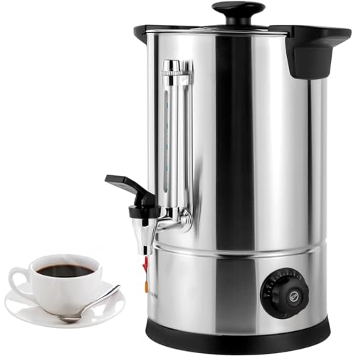YZHYYDS Commercial Coffee Urn, Coffee Maker Hot Water Urn, Brew Stainless Steel Hot Beverage Dispenser with Cool-Touch Handles, for Catering/Cafes/Wedding/Receptions, Home, Party, Ufficio, Wedding