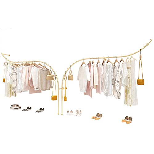 Percheros creativos para exhibir Ropa en Tiendas de Ropa Boutique, Perchero Moderno para Ropa minorista, riel para Ropa, Perchero para exhibición minorista, Almacenamiento en Armario, organi