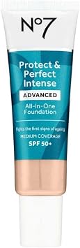 No7 Protect & Perfect ADVANCED All in One Foundation new packaging - Calico