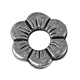 Rayher 2202548 Metall-Zierelement: Blume, 12mm ø, Großloch 4mm ø, lose