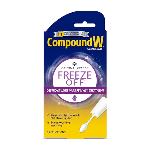 compound w freeze off wart remover wart removal system for removing common amp plantar warts 8 applications