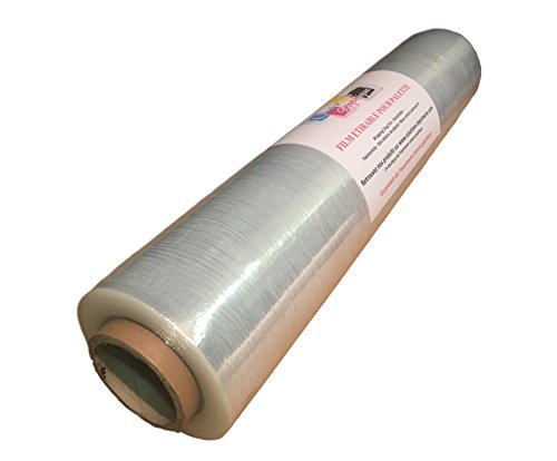 Dévidoir Film Étirable Jaune 450-500 Mm Avec Frein – Robuste Et Efficace Pour Emballage Palette, Déménagement, Meubles Et Expédition !