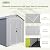 Patiowell 6x10 FT Plastic Outdoor Storage Shed with Floor, Resin Garden Shed with Lockable Door, Windows, Weather-Resistant for Lawn Mower, Tool & Backyard Storage (Light Grey)