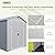 Patiowell 6 x 10 FT Plastic Outdoor Storage Shed with Floor, Resin Outside Tool Shed with Two Windows and Lockable Door for Garden, Backyard, Tool Storage Use, Easy to Install, Light Grey