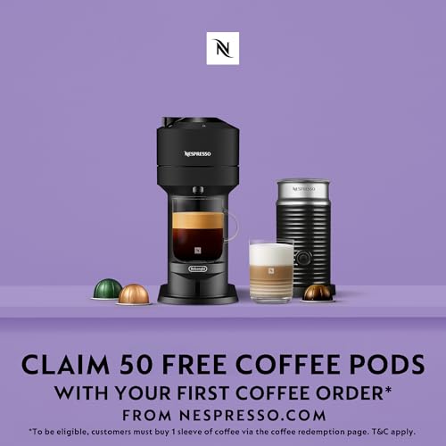 Nespresso Vertuo Next Automatic Pod coffee machine for Americano, Decaf, Espresso by Krups in Matt Black - Image 3