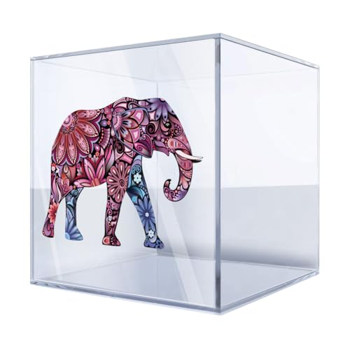 Decals Stickers Floral Elephant Elephas room Feng shui Tablet Laptop Waterproof Sports Bike 5 X 3,48 Inches Color