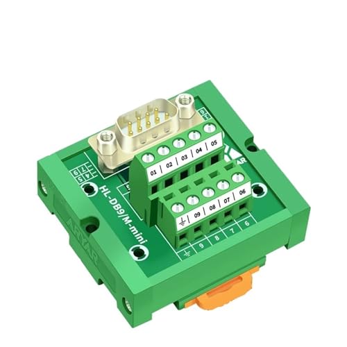 Módulo divisor DB9 macho HL-DB9M-MINI para organizar cableado D-Sub